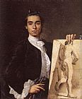 Luis Melendez Famous Paintings - Portrait of the Artist